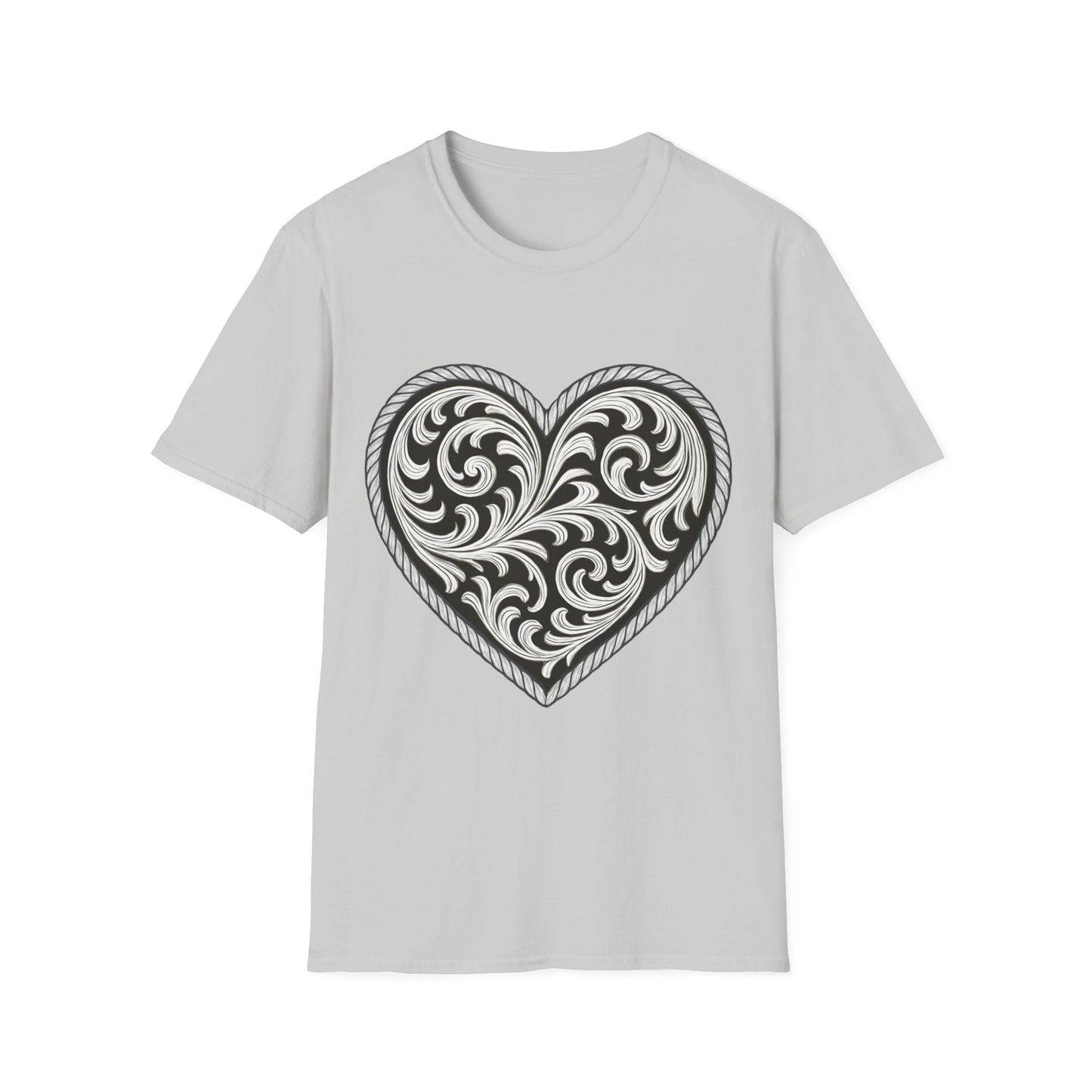 Western Scroll Heart