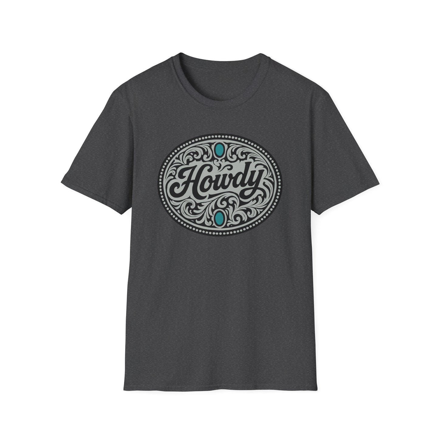 Howdy Vintage Unisex Softstyle T-Shirt, Casual Tee, Gift for Friends, Graphic Shirt, Comfortable Wear, Western Vibes