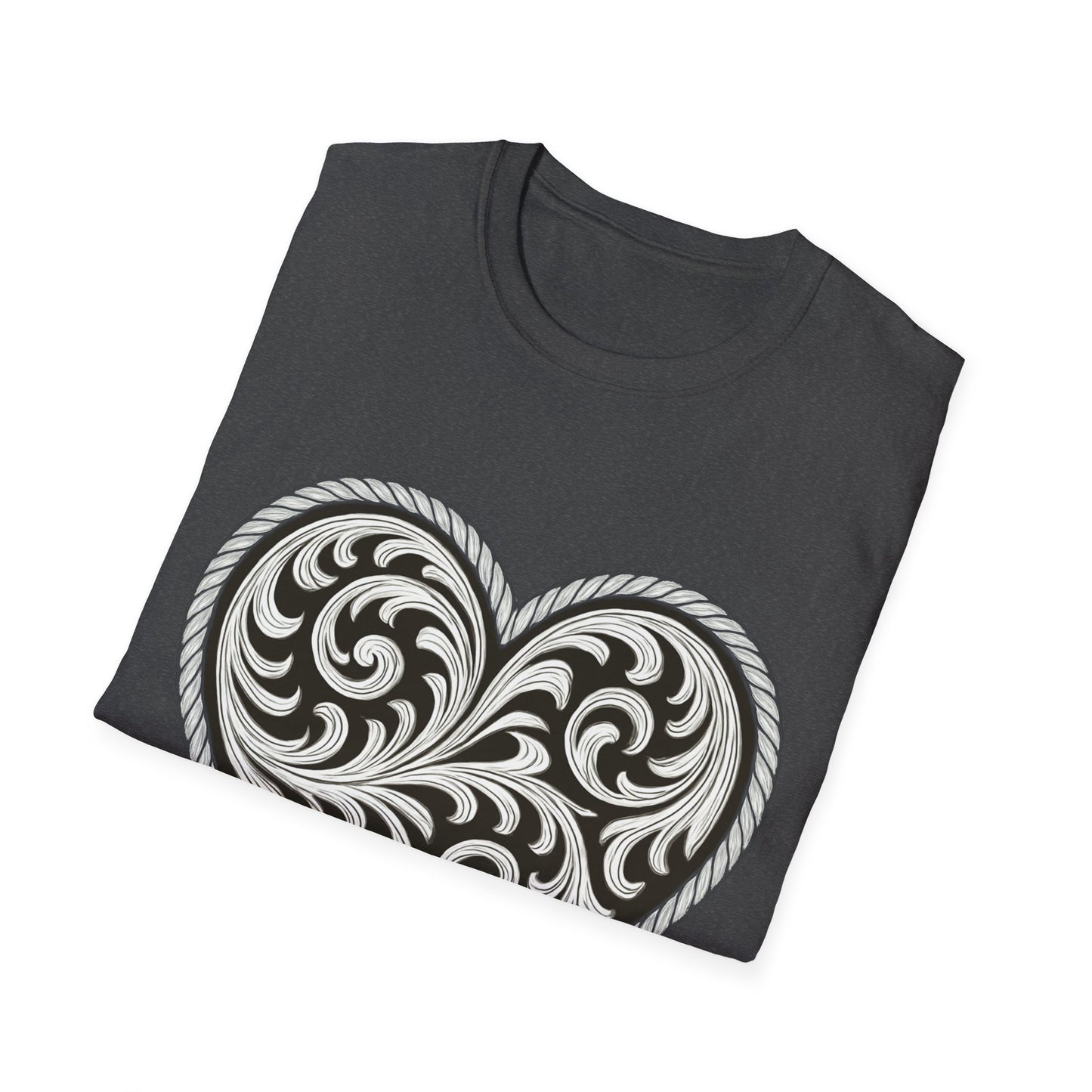 Western Scroll Heart