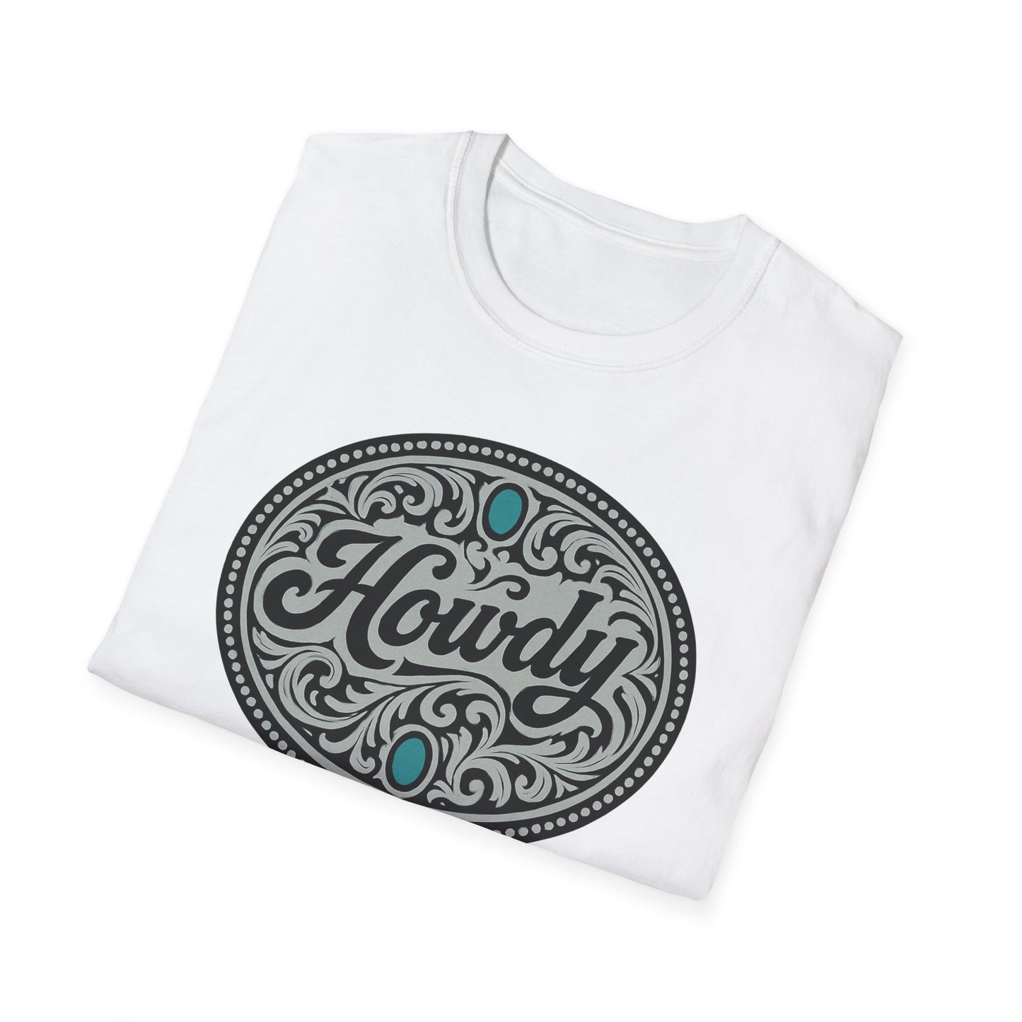 Howdy Vintage Unisex Softstyle T-Shirt, Casual Tee, Gift for Friends, Graphic Shirt, Comfortable Wear, Western Vibes