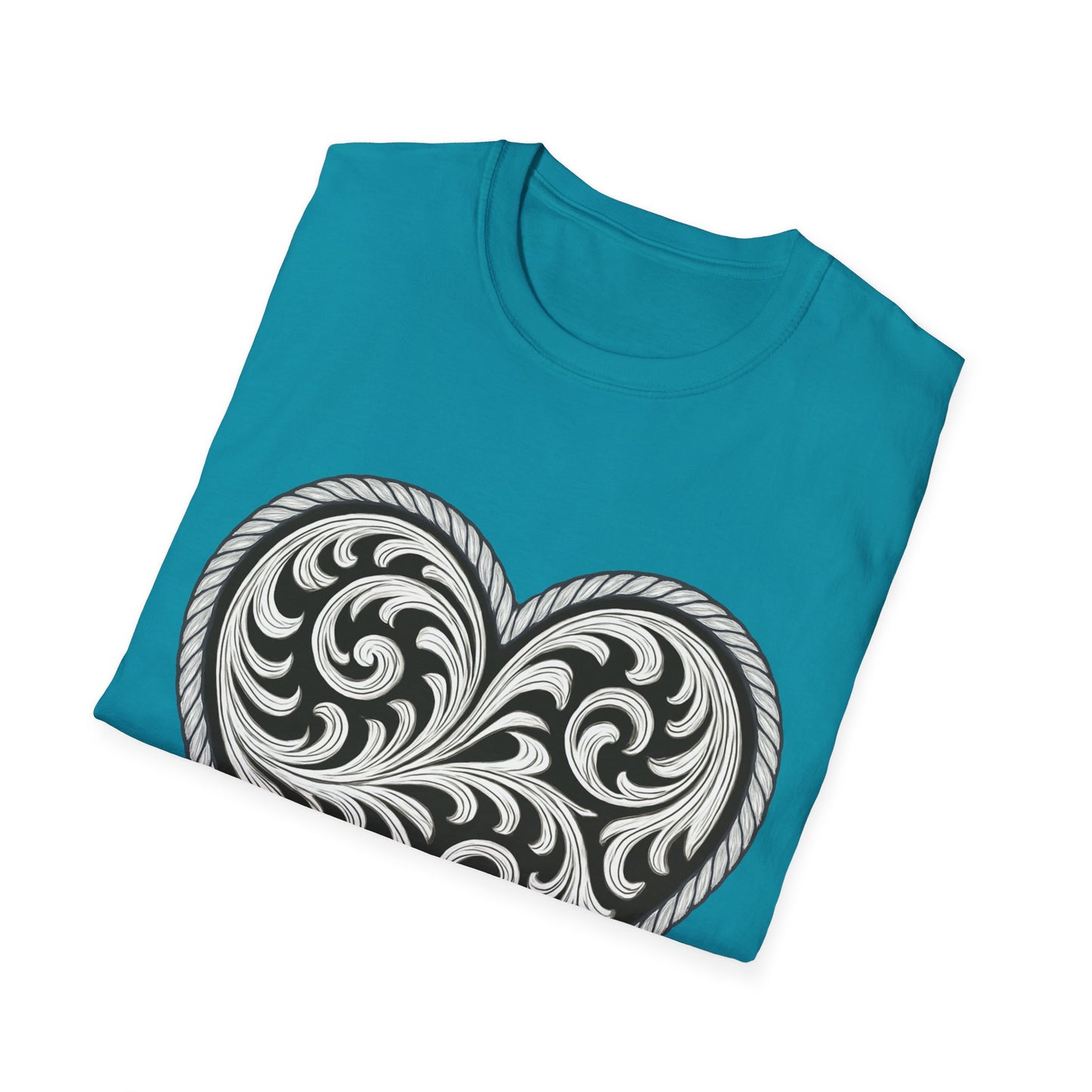 Western Scroll Heart