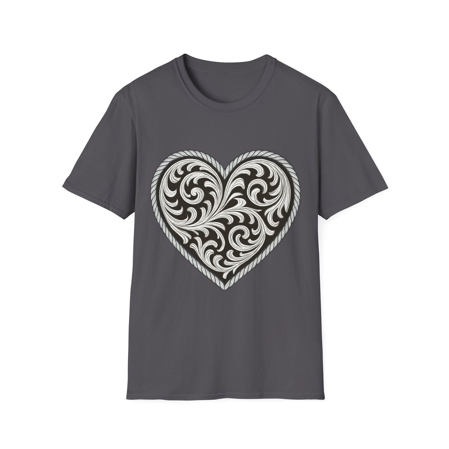 Western Scroll Heart