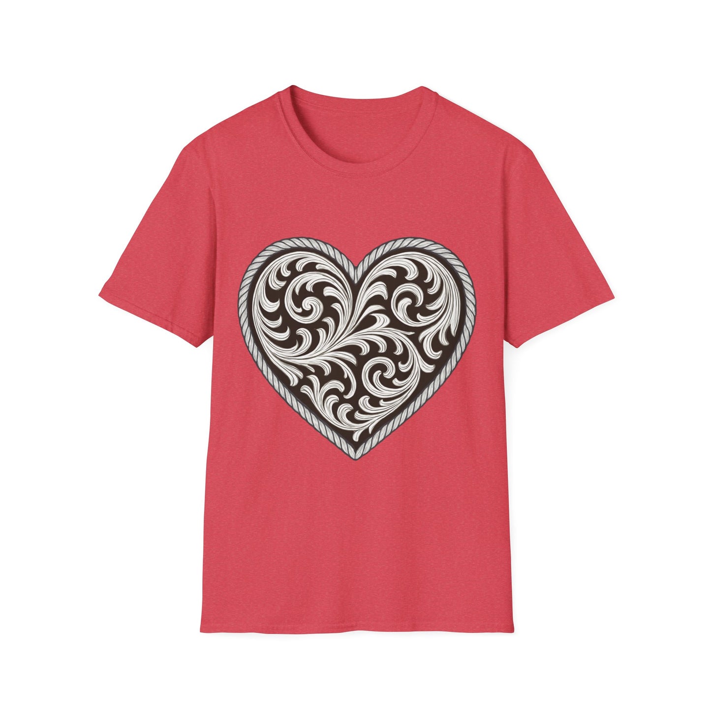 Western Scroll Heart