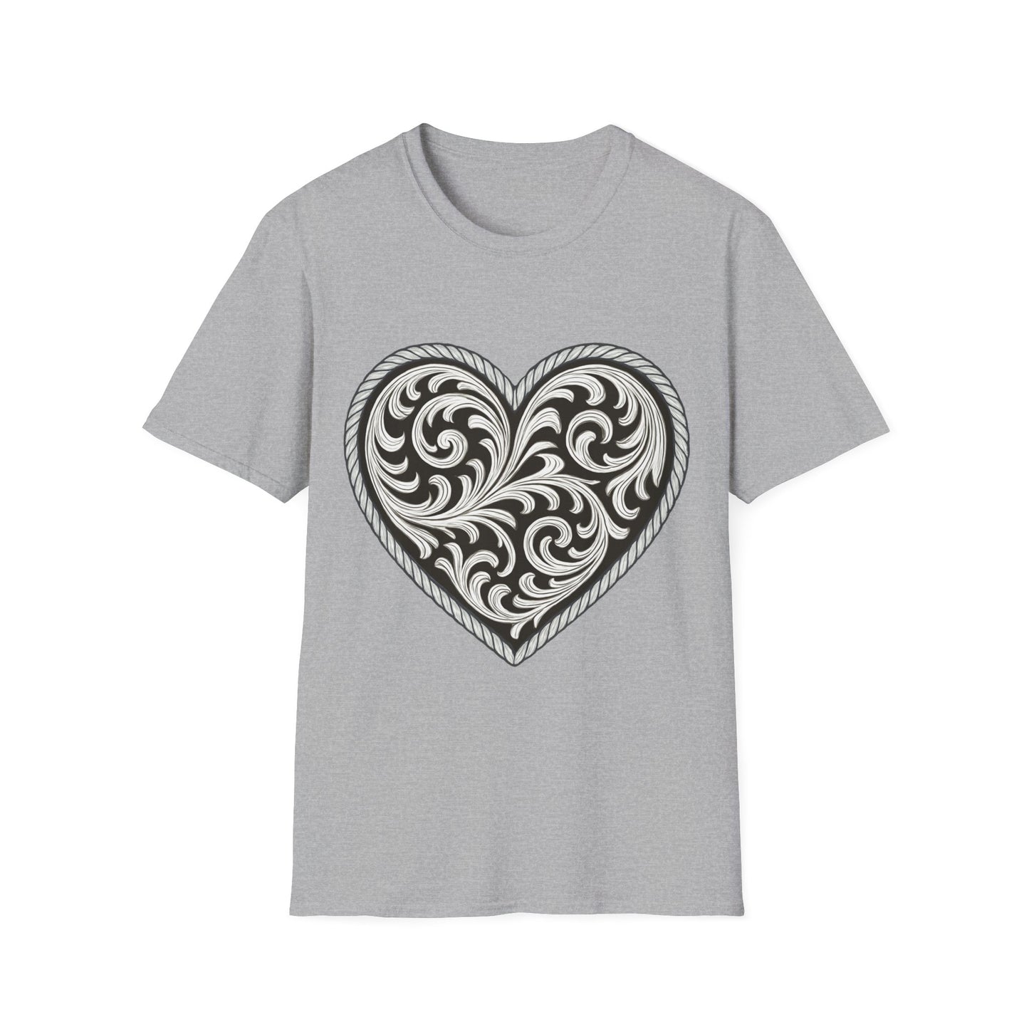 Western Scroll Heart