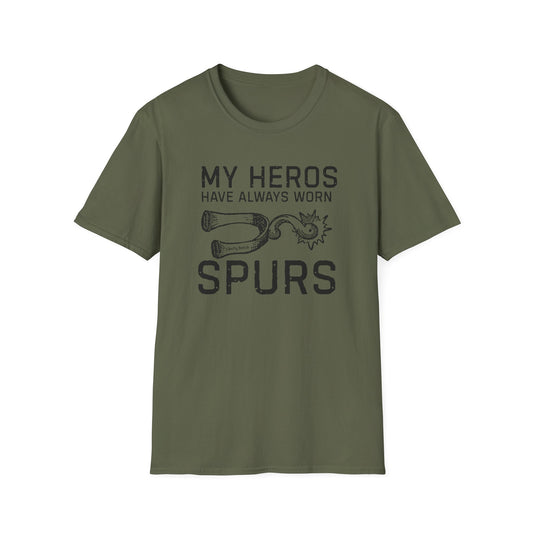 My Heros Have Always Worn Spurs Graphic Tee