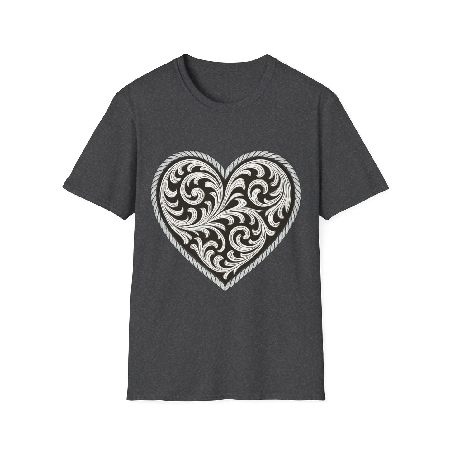 Western Scroll Heart
