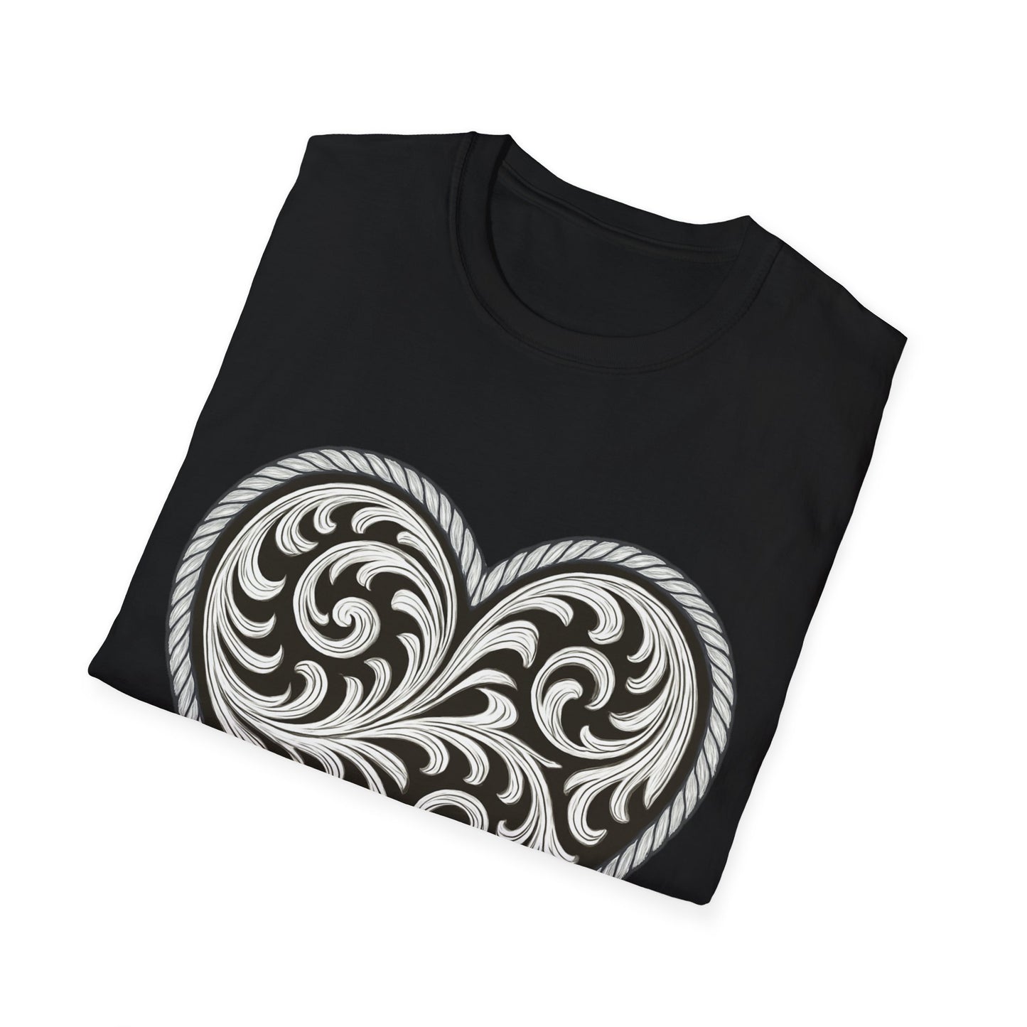 Western Scroll Heart
