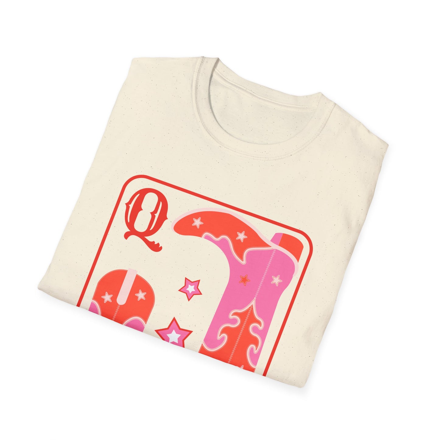 Queen of Boots T-Shirt | Western Style Tee for Festivals, Casual Wear, Gift, Summer Outing, Rodeo