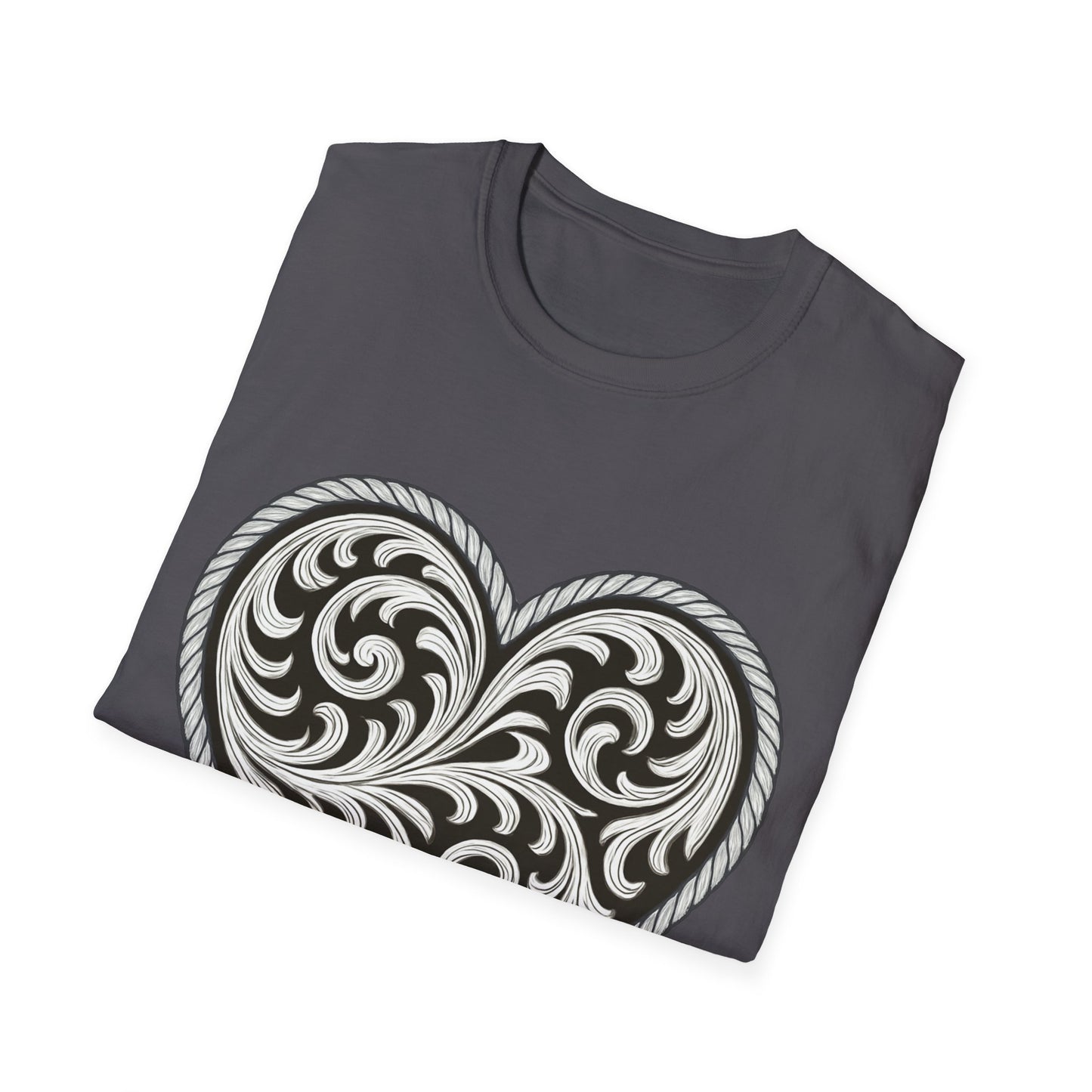 Western Scroll Heart