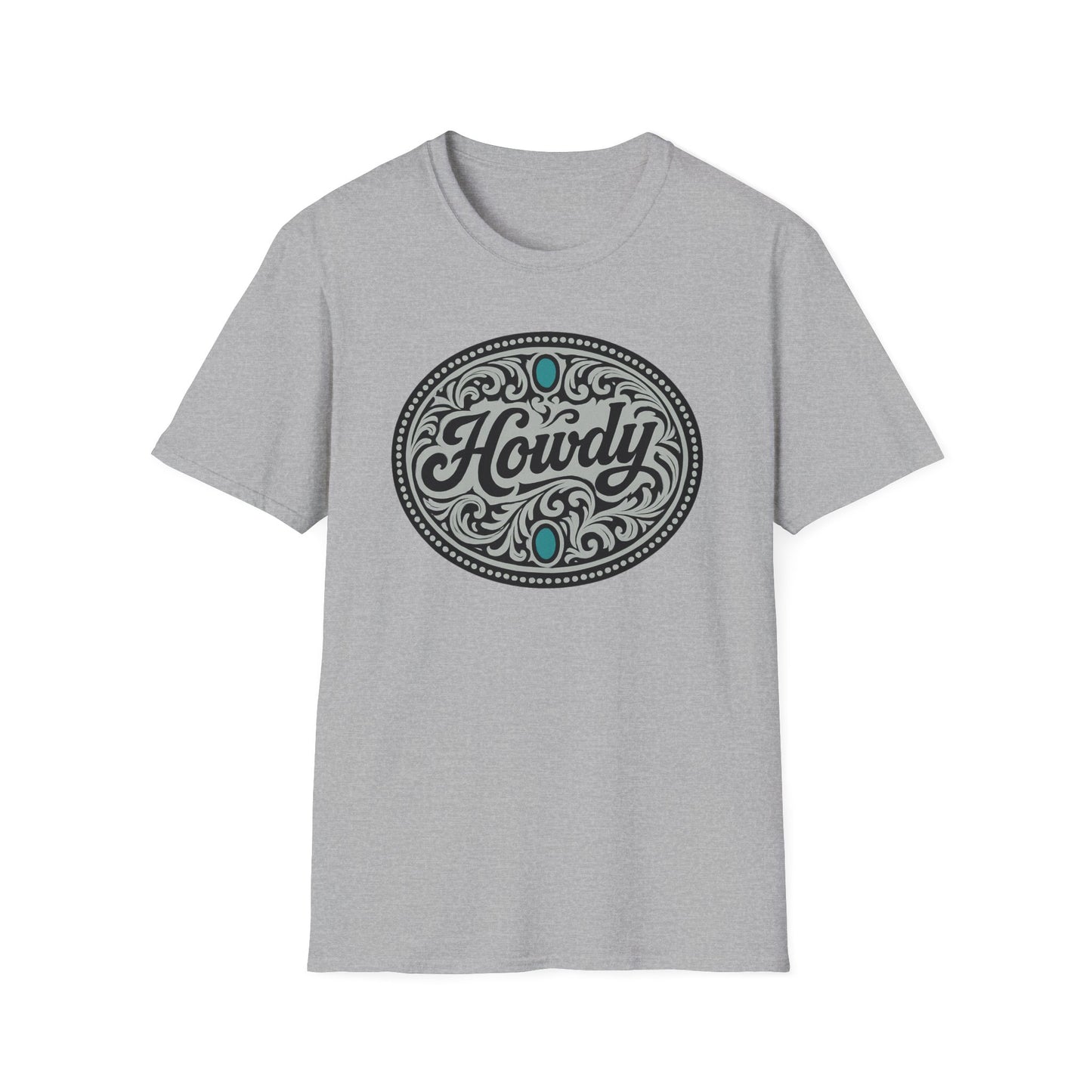 Howdy Vintage Unisex Softstyle T-Shirt, Casual Tee, Gift for Friends, Graphic Shirt, Comfortable Wear, Western Vibes