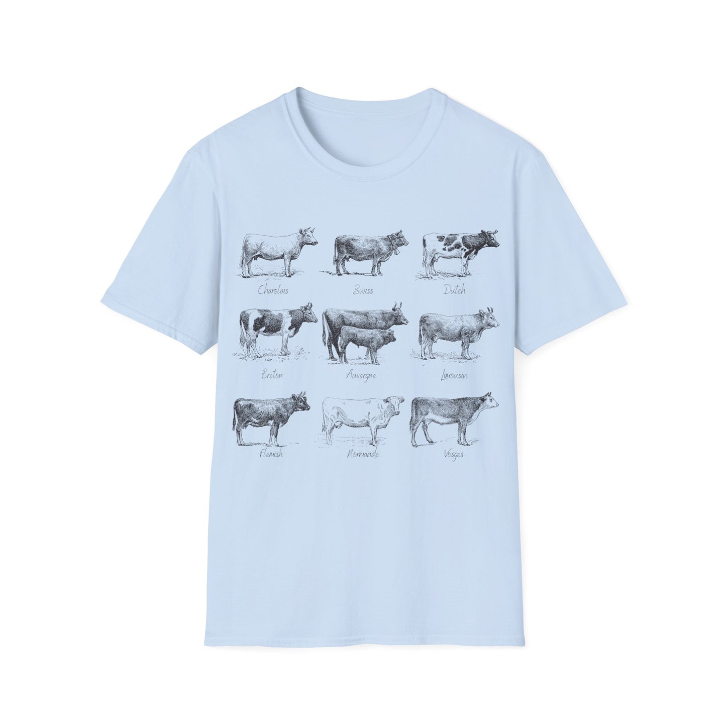 Vintage Cattle Breeds T-Shirt
