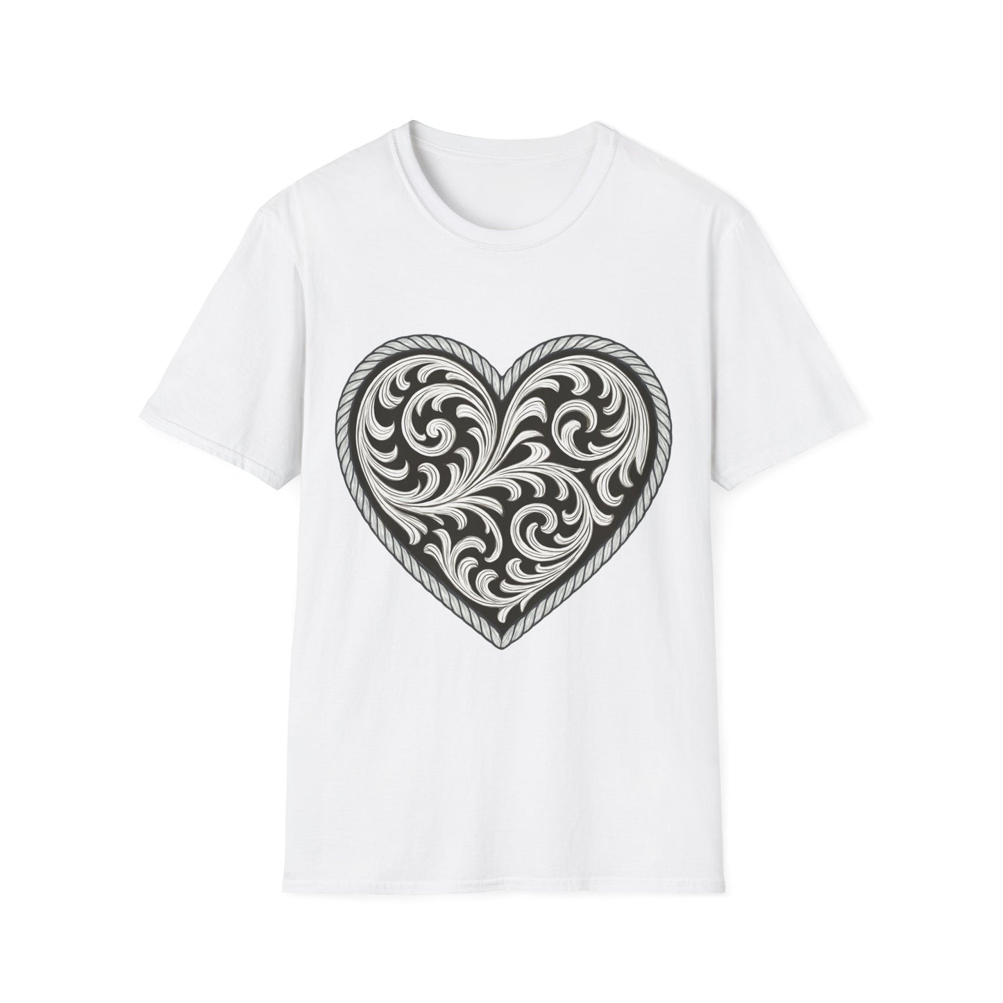 Western Scroll Heart