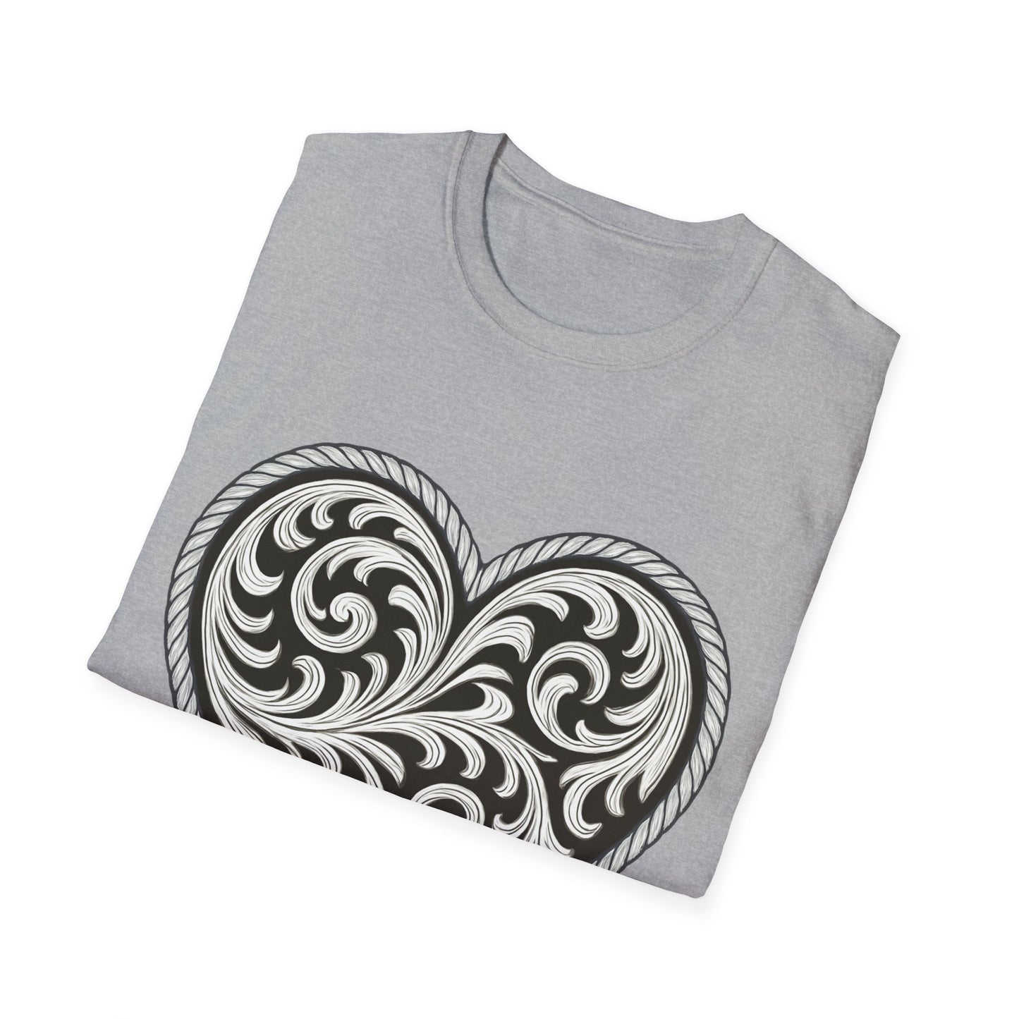 Western Scroll Heart