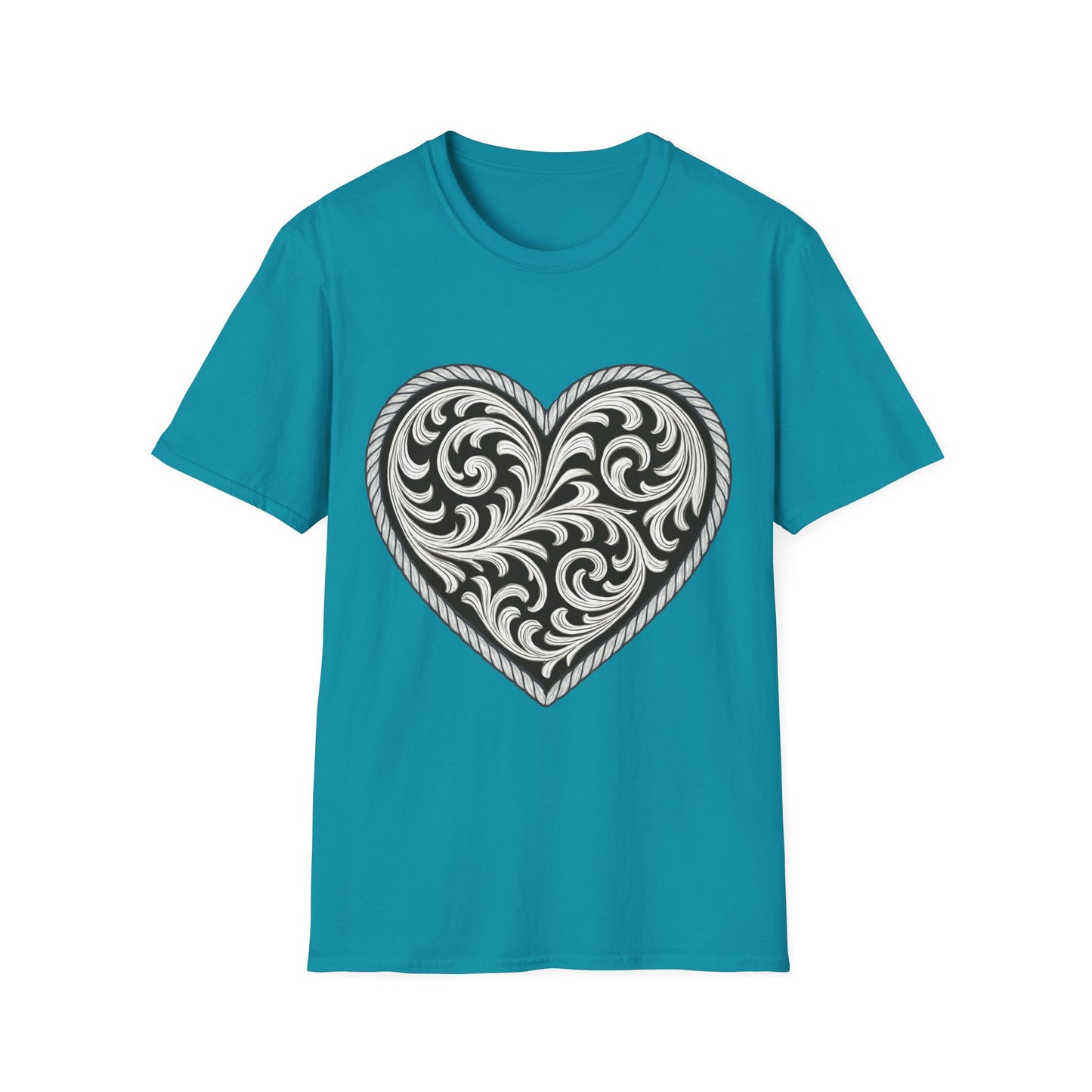 Western Scroll Heart