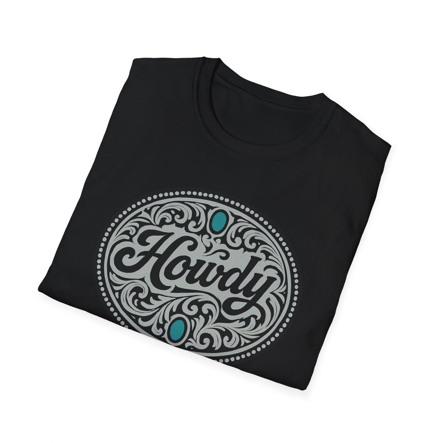 Howdy Vintage Unisex Softstyle T-Shirt, Casual Tee, Gift for Friends, Graphic Shirt, Comfortable Wear, Western Vibes