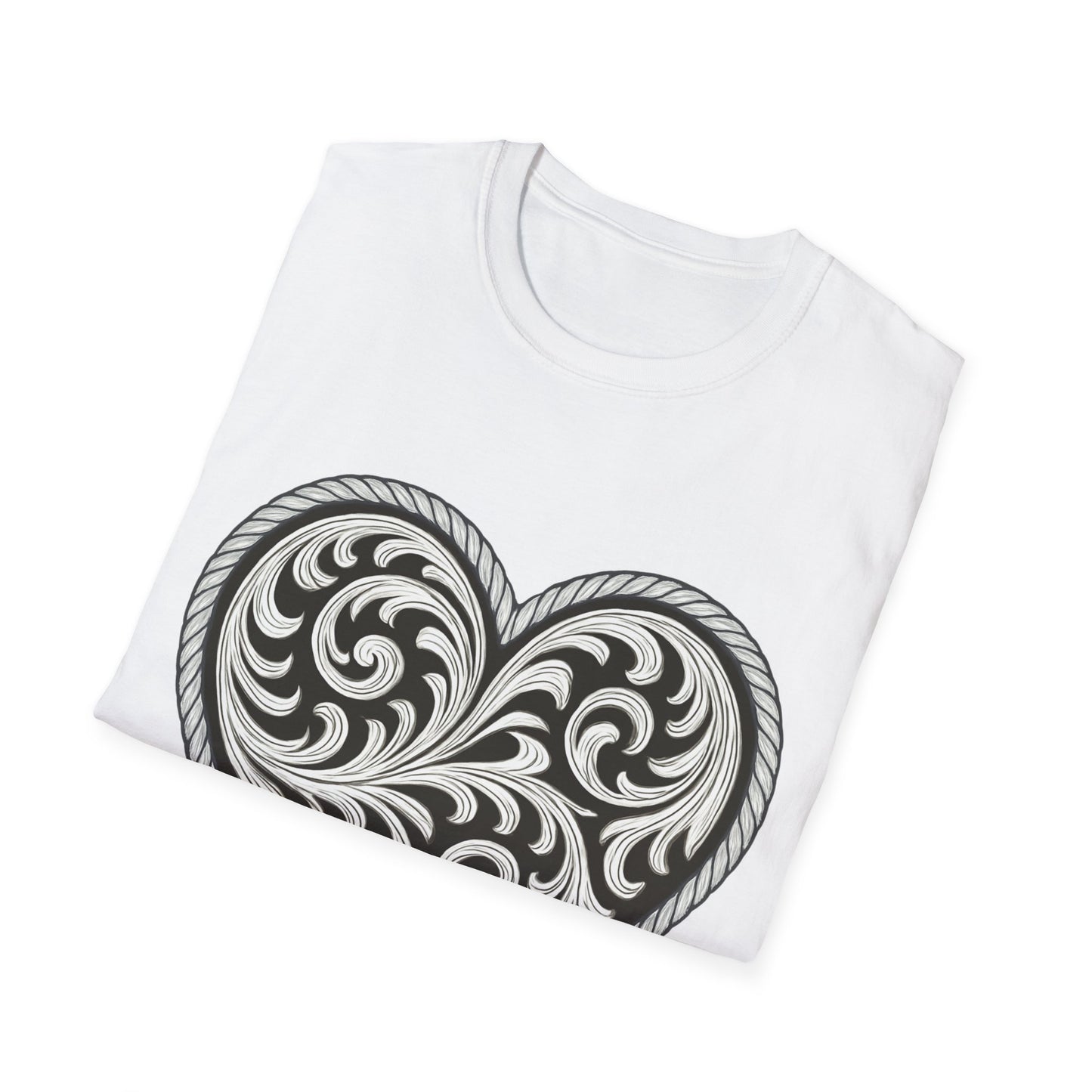 Western Scroll Heart