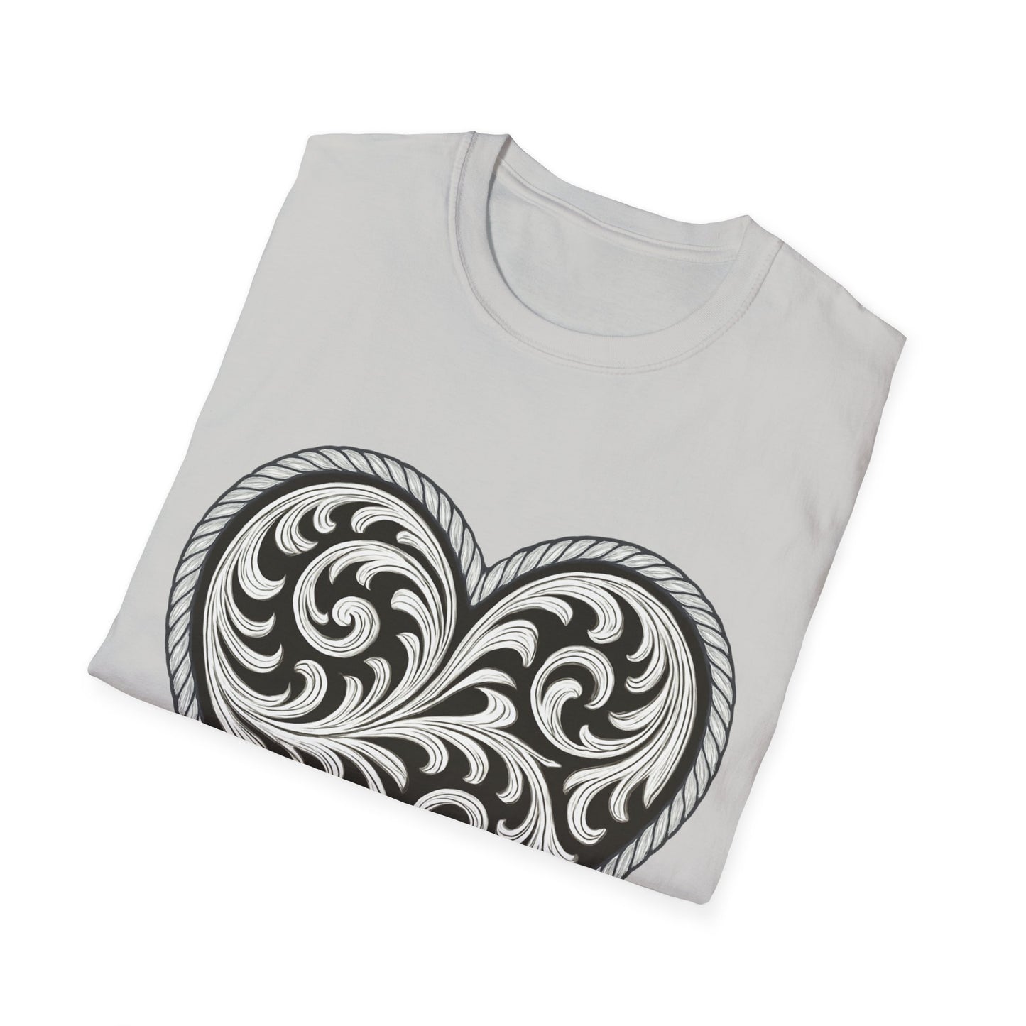 Western Scroll Heart