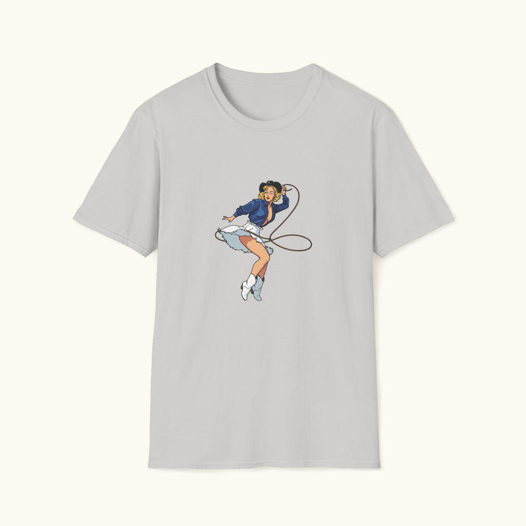 Lasso Cowgirl Pin Up T-Shirt
