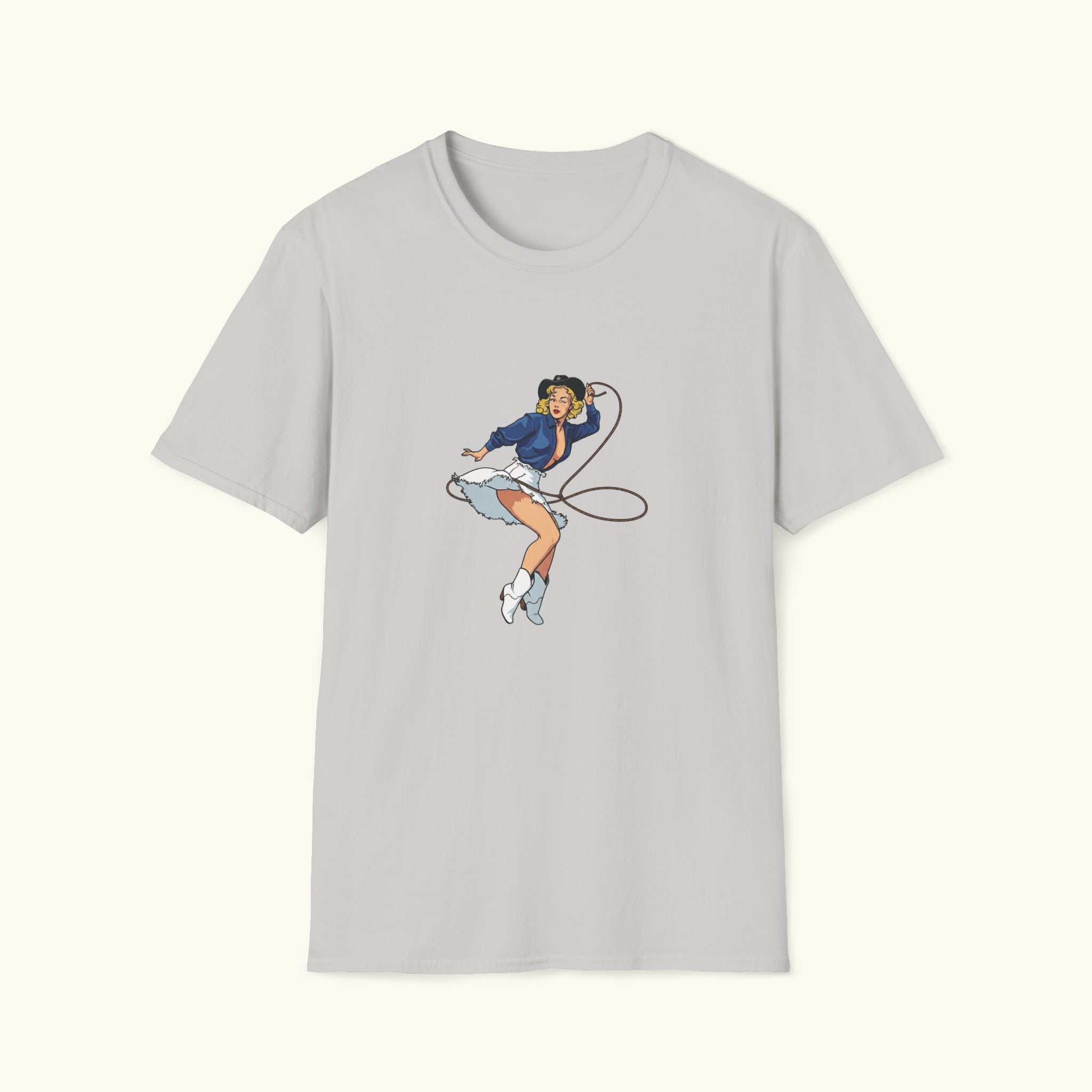 Lasso Cowgirl Pin Up T-Shirt