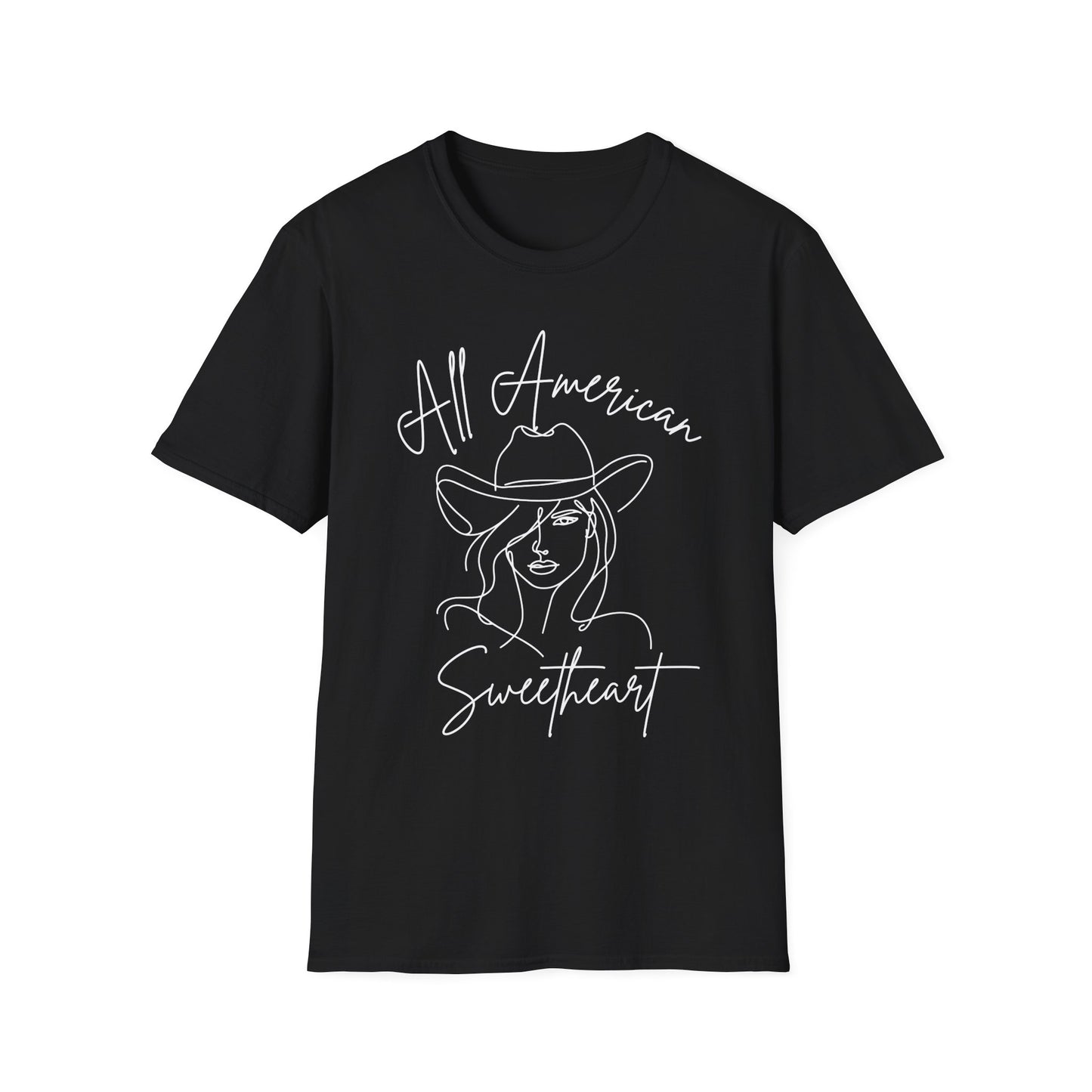 All American Sweetheart Cowgirl Graphic Tee