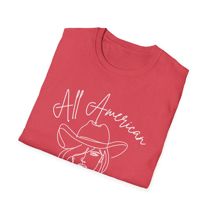 All American Sweetheart Cowgirl Graphic Tee