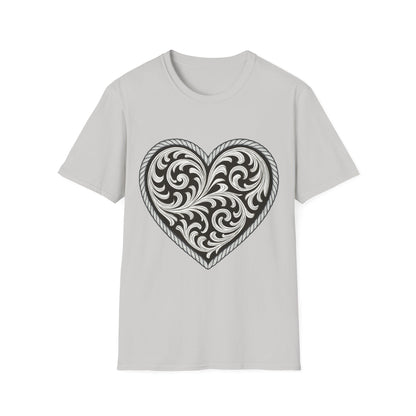 Western Scroll Heart