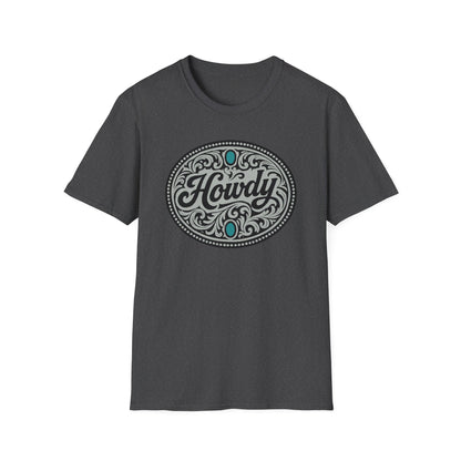 Howdy Vintage Unisex Softstyle T-Shirt, Casual Tee, Gift for Friends, Graphic Shirt, Comfortable Wear, Western Vibes