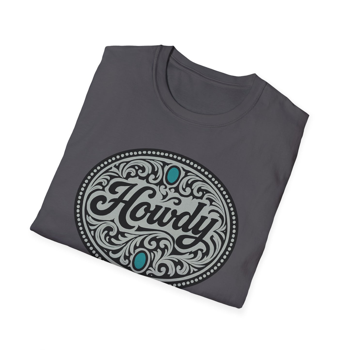 Howdy Vintage Unisex Softstyle T-Shirt, Casual Tee, Gift for Friends, Graphic Shirt, Comfortable Wear, Western Vibes