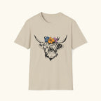 Highland Cow Floral T-Shirt