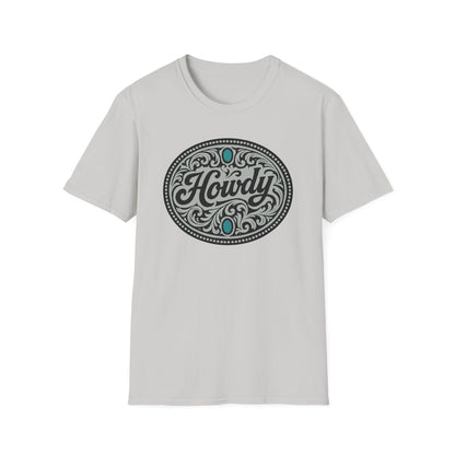 Howdy Vintage Unisex Softstyle T-Shirt, Casual Tee, Gift for Friends, Graphic Shirt, Comfortable Wear, Western Vibes