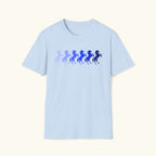 Blue Ombre Horses T-Shirt