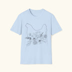 Chicken & Flowers Graphic Tee