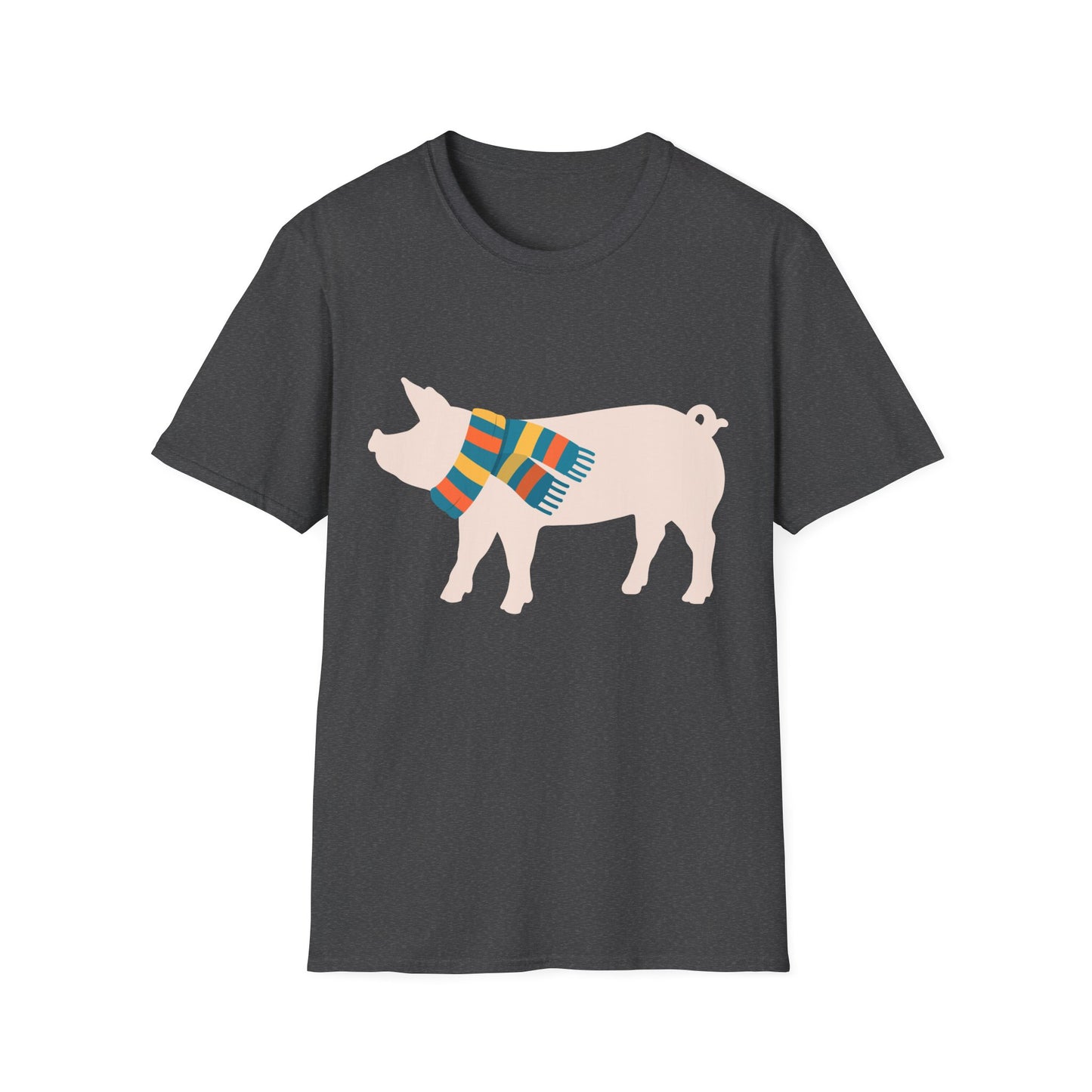 Pig with Scarf Graphic T-Shirt