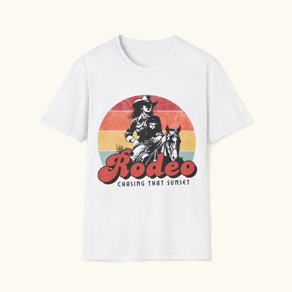 Chasing the Sunset Cowgirl T-Shirt