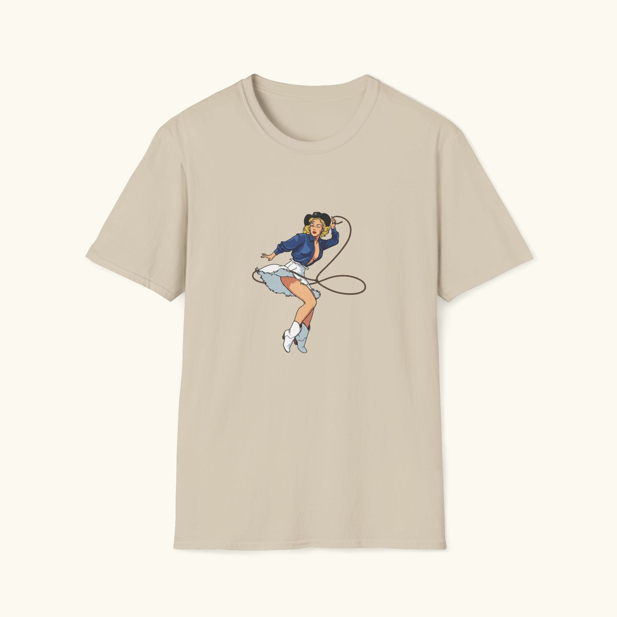 Lasso Cowgirl Pin Up T-Shirt