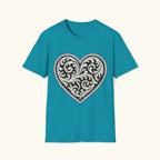 Western Scroll Heart T-Shirt