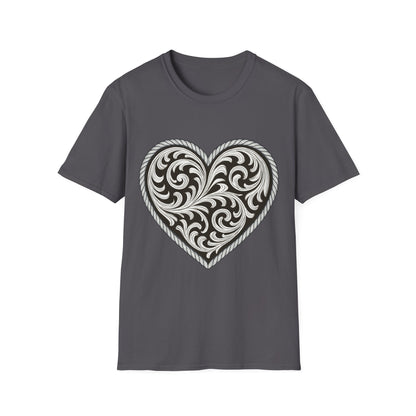 Western Scroll Heart