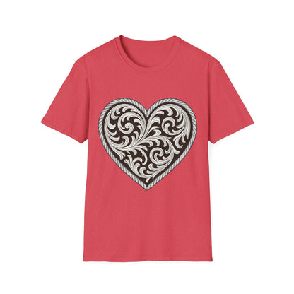 Western Scroll Heart