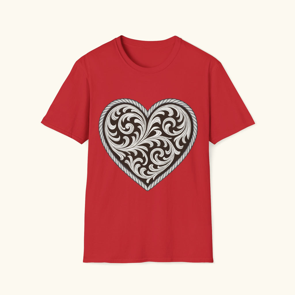Western Scroll Heart T-Shirt