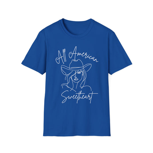 All American Sweetheart Cowgirl Graphic Tee