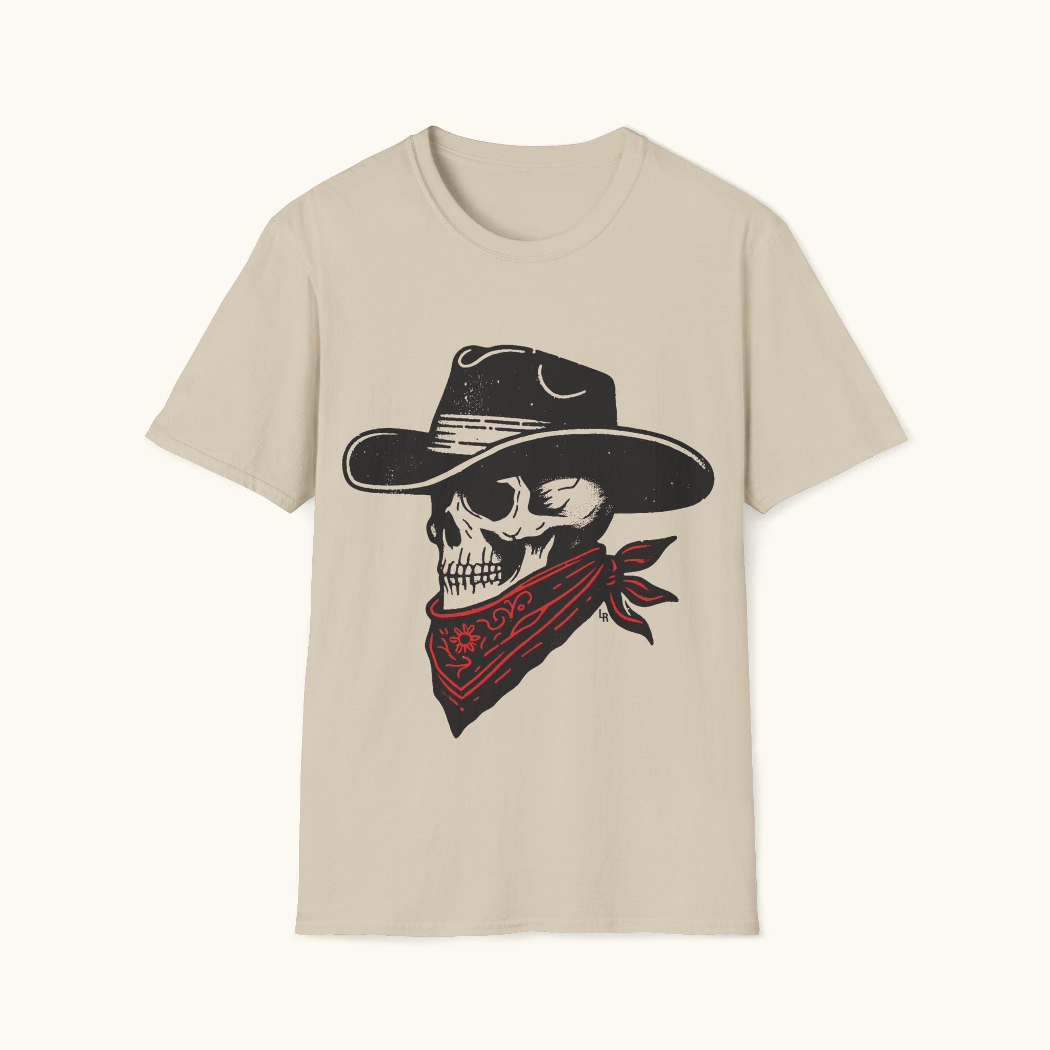 Cowboy Skull Graphic T-Shirt