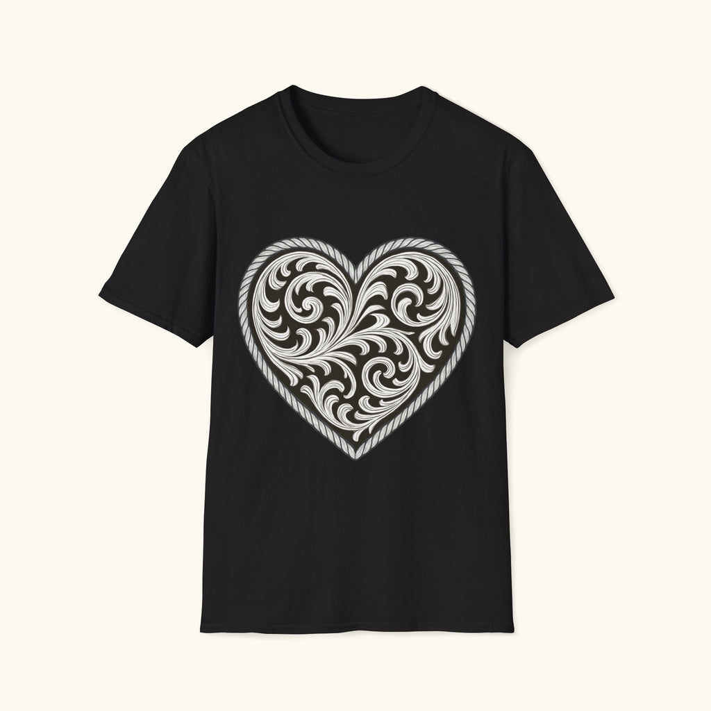 Western Scroll Heart T-Shirt