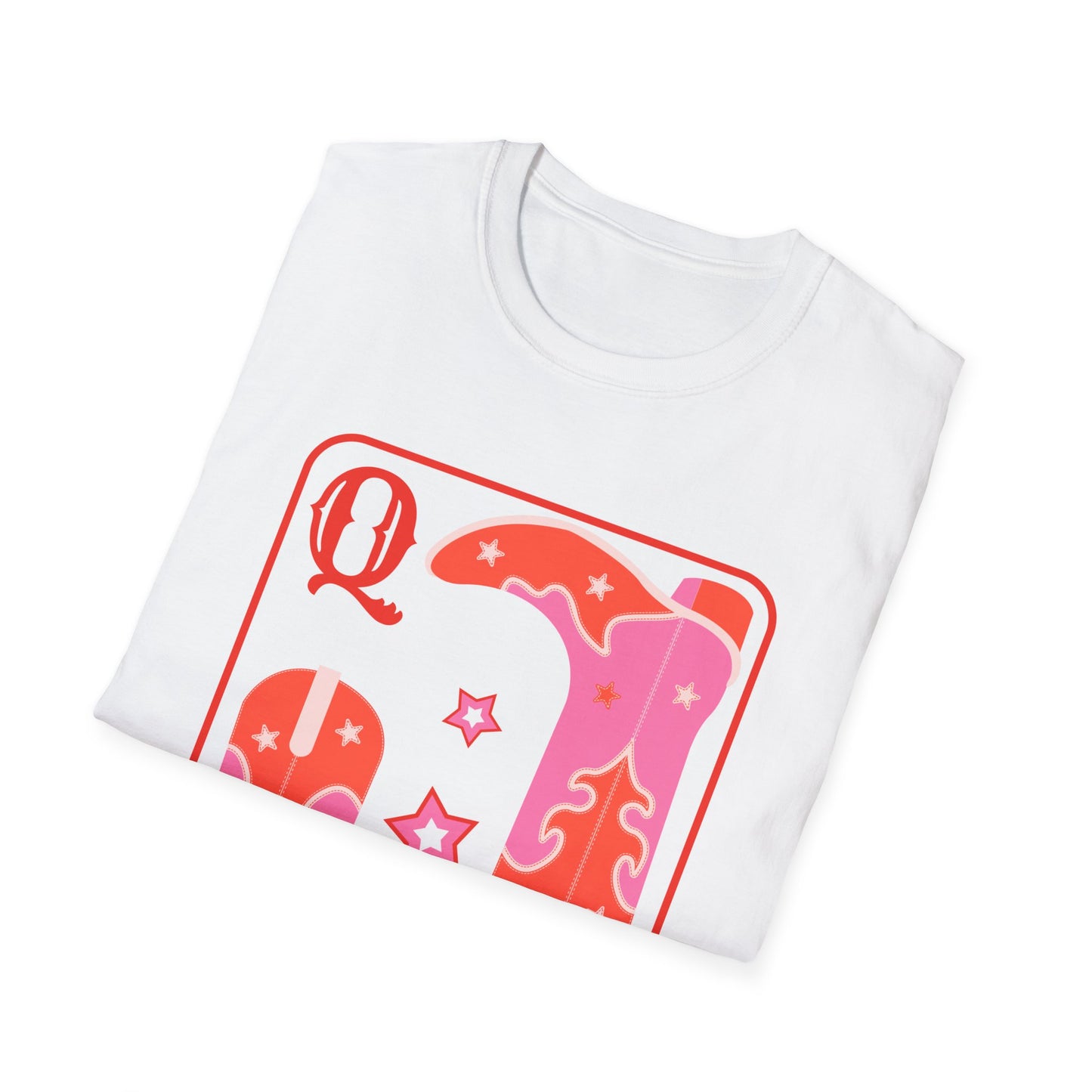 Queen of Boots T-Shirt | Western Style Tee for Festivals, Casual Wear, Gift, Summer Outing, Rodeo
