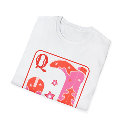 Queen of Boots T-Shirt | Western Style Tee for Festivals, Casual Wear, Gift, Summer Outing, Rodeo