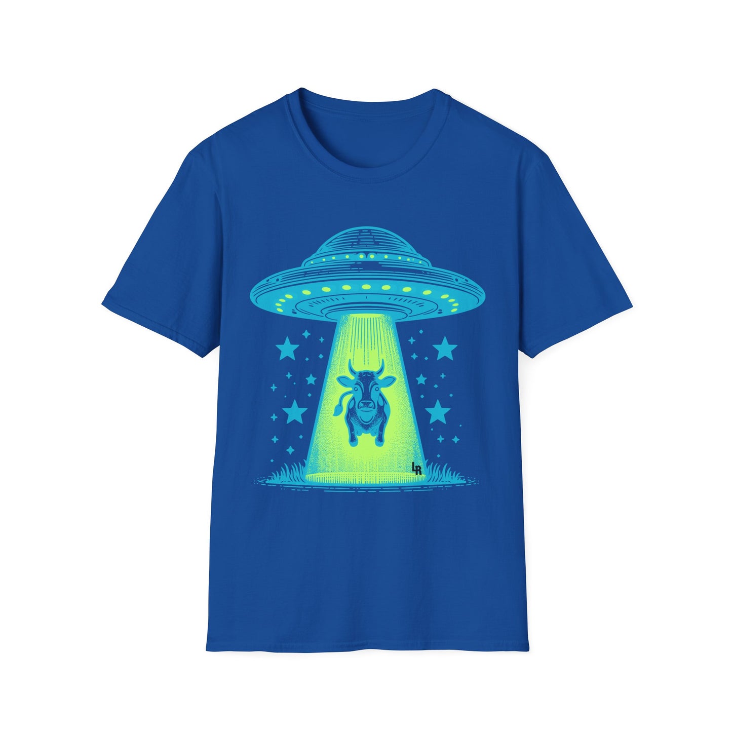 Flying Saucer Cow Graphic T-Shirt