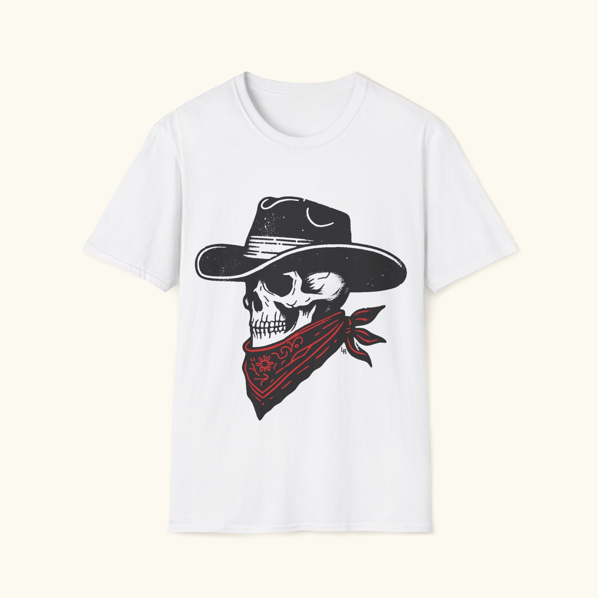 Cowboy Skull Graphic T-Shirt