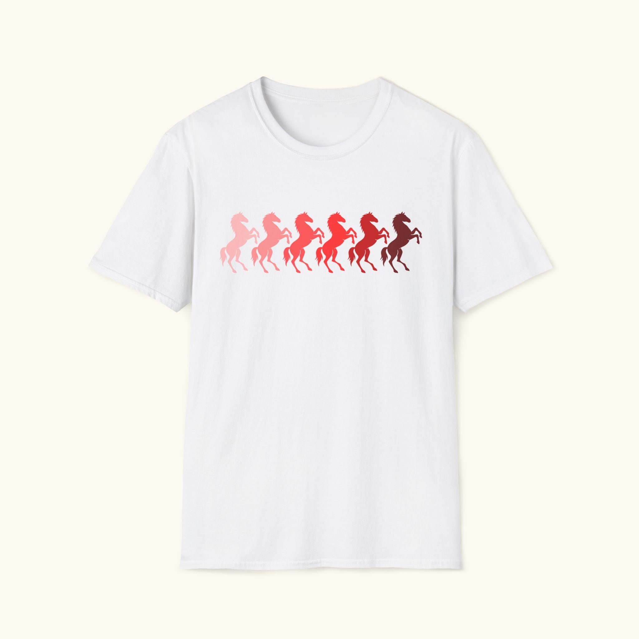 Red Ombre Horses T-Shirt
