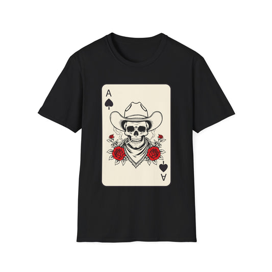 Ace of Spades Cowboy Graphic T-Shirt