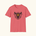 Floral Cow Skull T-Shirt