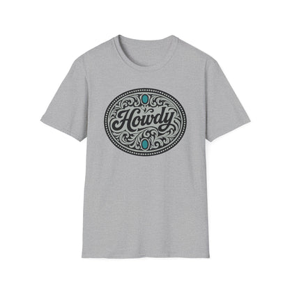 Howdy Vintage Unisex Softstyle T-Shirt, Casual Tee, Gift for Friends, Graphic Shirt, Comfortable Wear, Western Vibes